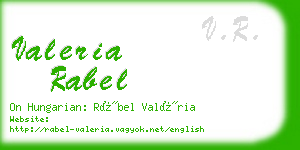 valeria rabel business card